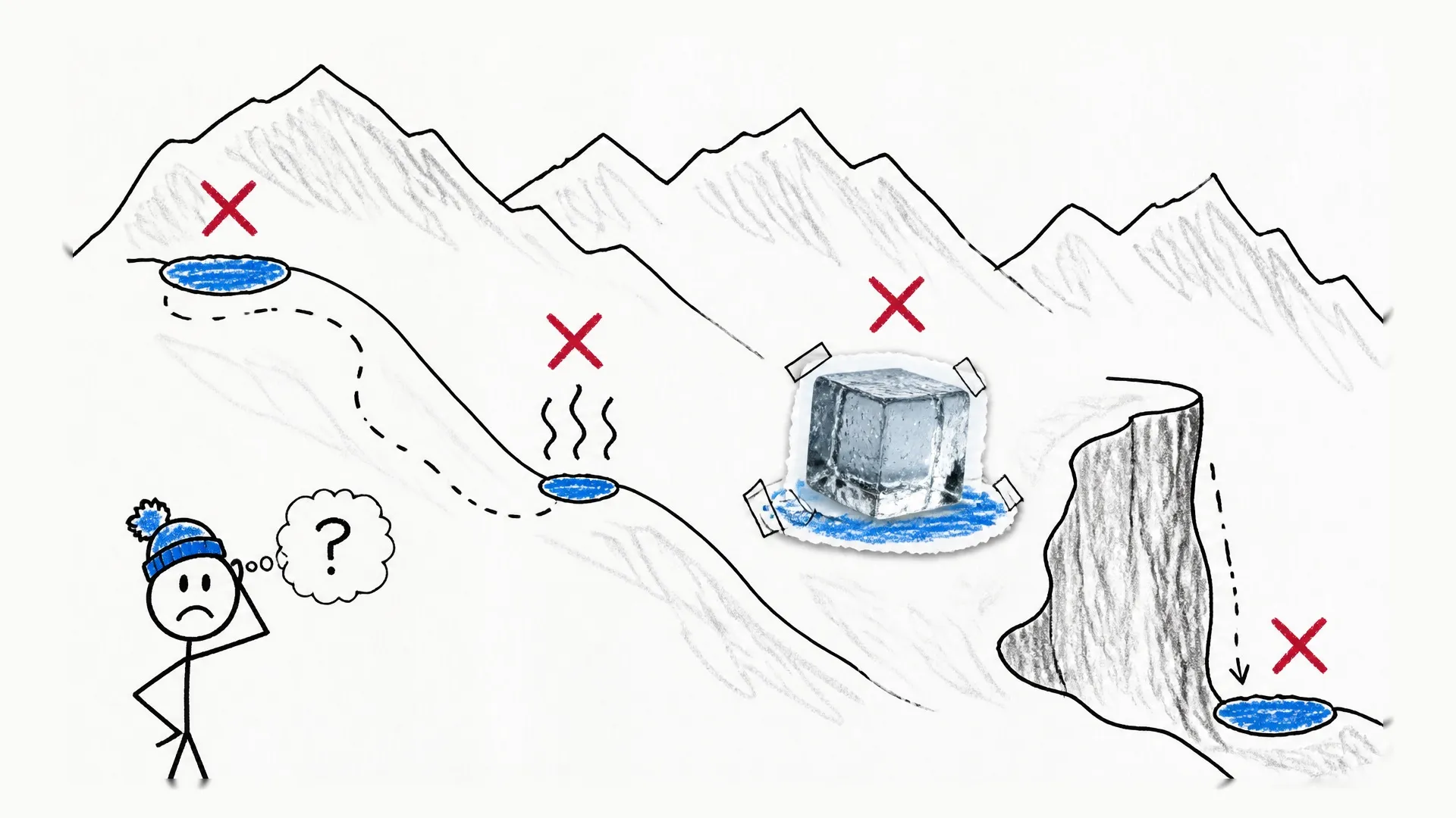 A pregnant black Alpine salamander leaves unreliable mountain pools behind